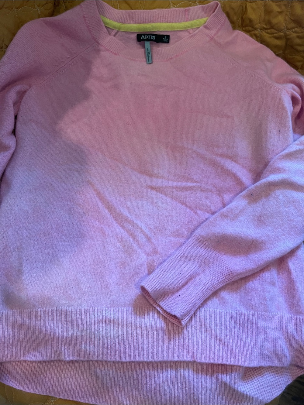 cashmere pink sweater